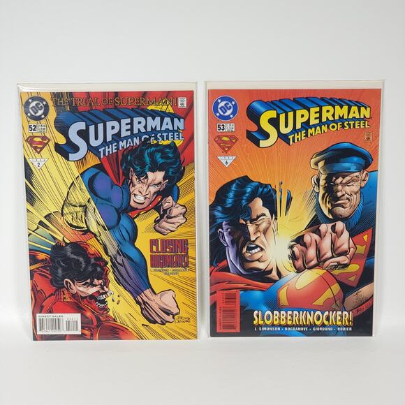 9 Book Lot Superman The Man of Steel Vol. 1 DC 1995–1996 Simonson Stern VG+ B&B - Picture 3 of 5